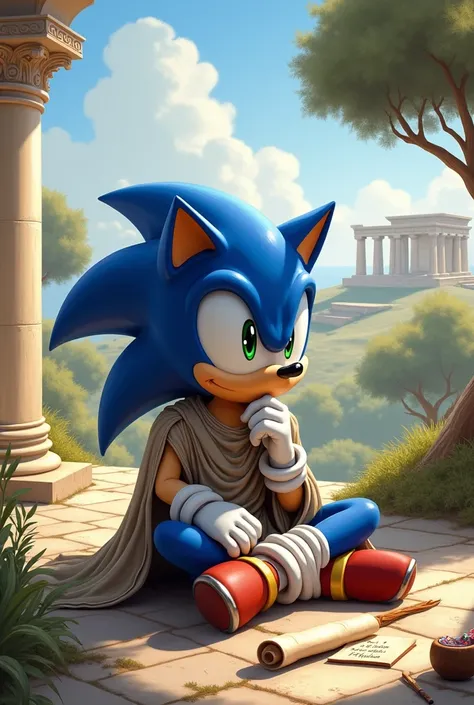 Sonic as an greek philosopher 