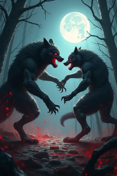 Werewolves fight vampires