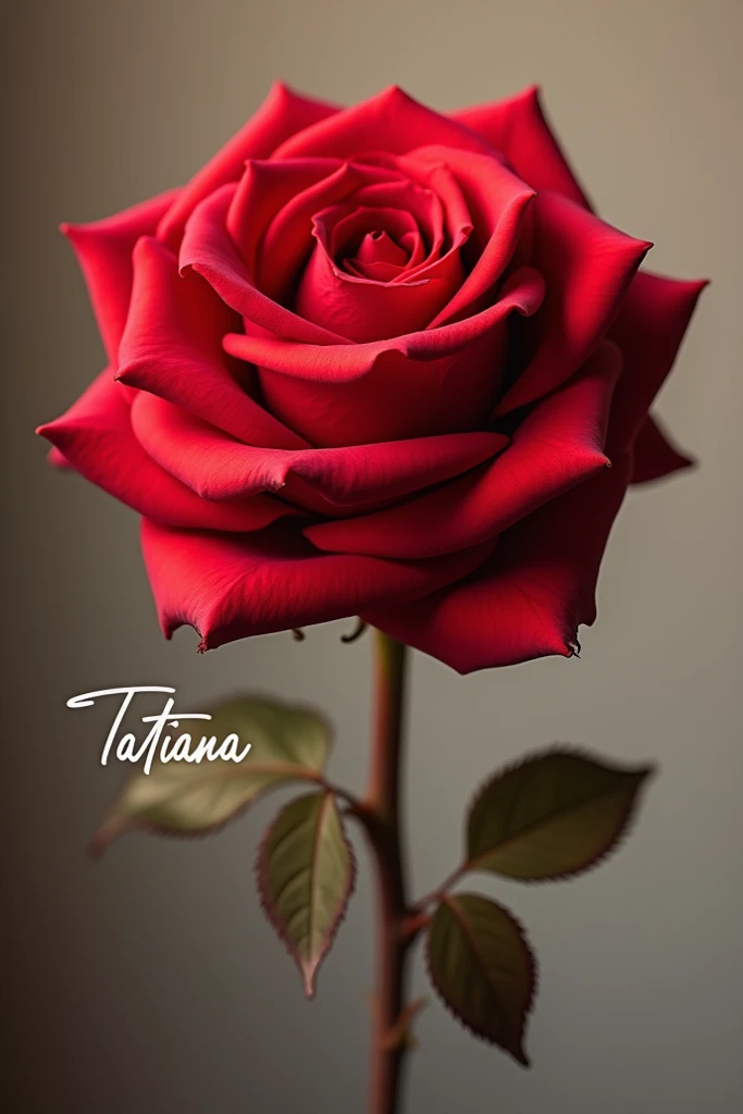 Have a red flower have a name Tatiana 