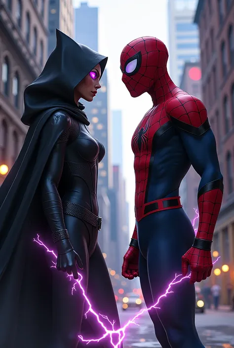 Miles morales and raven from teen titans 

