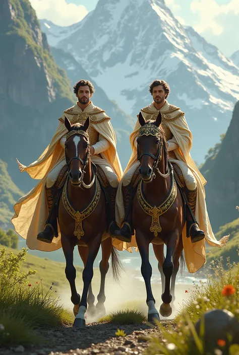 Two Horseback Riding Princes