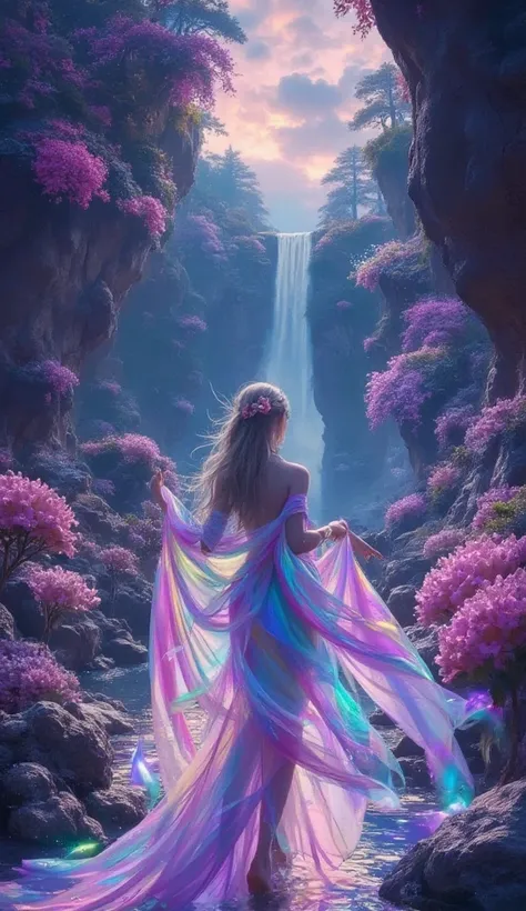 Fantasy World Art: A Dreamy Utopian Paradise

Create an official art piece in 8K resolution that transports viewers to an enchanting paradise beyond earthly realms. The scene features a captivating woman, elegantly poised and captured from a dynamic angle,...