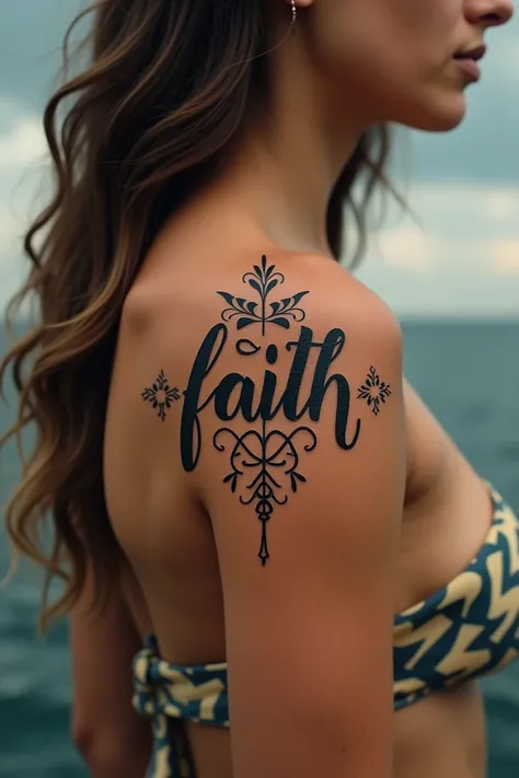 Faith word tattoo