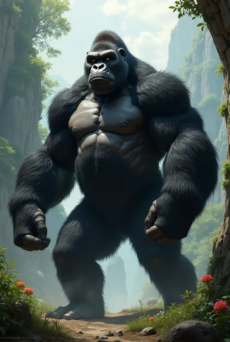 A warrior gorilla