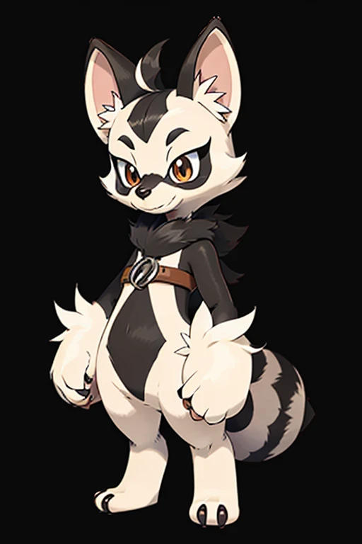 Female furry teenager raccoon pokemonai-style 