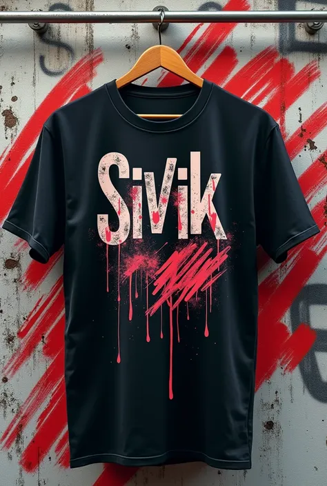 Arte camiseta streetwear nome sivik