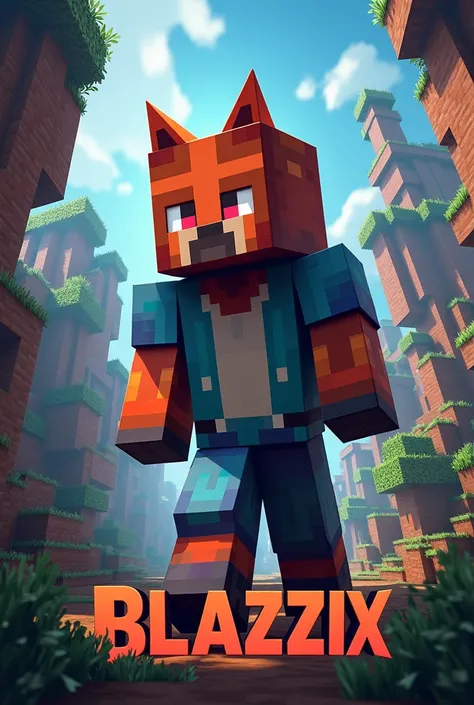 profile picture of a Minecraft community called BLAZZIX that bears the name
