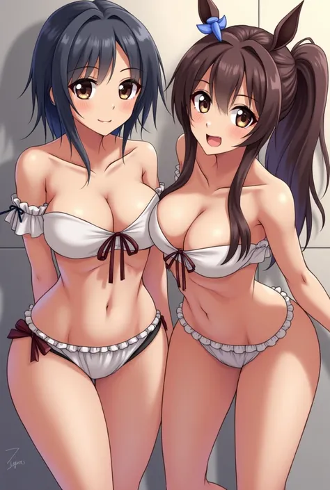 Hot young ftwo anime girls with big naked ass