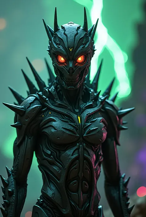 breathtaking cinematic science fiction photo of a portrait of a non human masked Grim dressed as a futuristic mythic beast dressed as The futuristic mythic beast completely masked with no humanlike face features Futuristic Mythic beast with a male body wit...