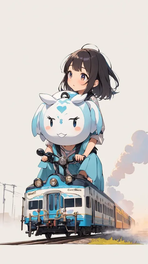  rides a train 