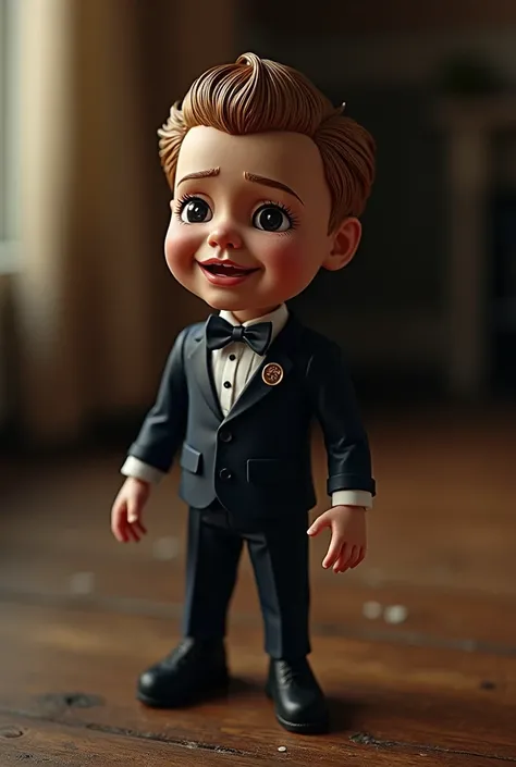 prompt,  use that first image and now add characteristics of a dramatic person, It could be in the Oscar dolls clothing ,  it could be in the dolls position because it could be lying down crying or something like that , be creative 