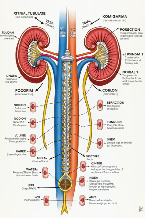  make a graphic diagram of the reabsorption and secretion of sodium in the different parts of the renal tubules, potassium, chlorine, Hydrogenions , bicarbonate, Water, urea., magnesium,  CALCIUM The work will be graded under the criteria of:

 CREATIVITY ...