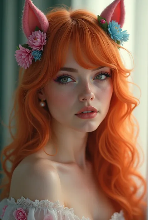 Emma stone cosplay by Marina Gutierrez realistic beautiful girl with bangs redheaded with multicolored bangs My Little Pony 