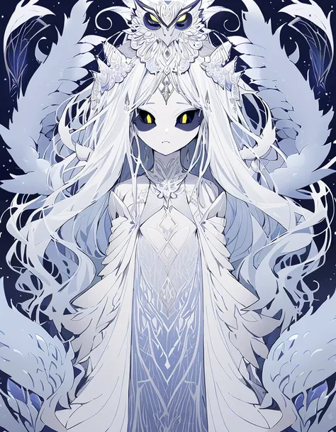 Quirk - “Ethereal Veil” Hybrid - “Seraphim + Owl + Moon Goddess” ( Female-Adult ) Appearance, Pale / Silver Skin, Petite, Athletic-Shaped Body, Physically Toned, ( Large Sized & Soft ) Chest / Breasts, Scars over her Left Face - Neck - Arms - Front & Back ...