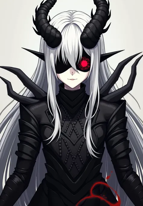 Name: Xaraphon, The Soul Eater

Appearance:
- Pale white skin ,  life of her own
- Long, white hair that falls over your face ,  partially hiding it
- Two twisted black horns that protrude from your forehead ,  wallpaper resembling claws
- Your eyes are co...