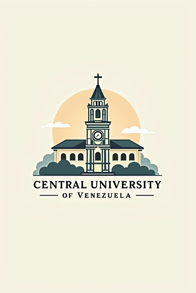  Make me a logo for the central university of Venezuela that has as its main focus,  the clock tower 