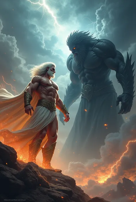 Zeus battles Hades