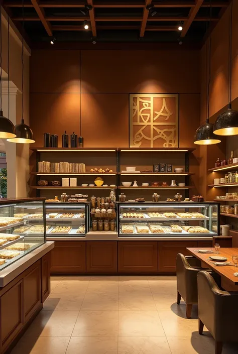 Hi, Im creating the color palette for my restaurant. I need you to help me focus on the brown and gold colors.  It is a cafeteria that focuses more on gold and simulates display cases with gold and Tomsrs coffee 