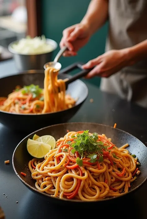 create a video on how to make street style chowmein