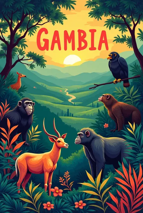 Gambia country poster