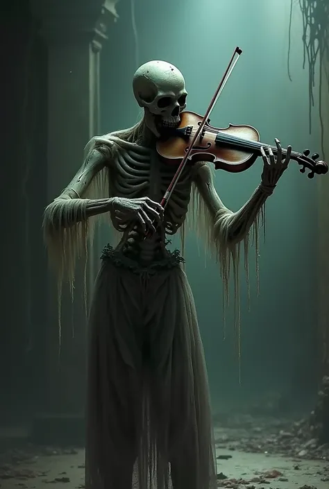 A zombie violine player 