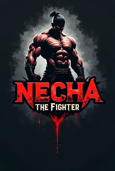 Design a  logo with the name NECHA the Fighter