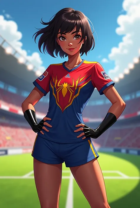 Peni Parker with soccer shirt 