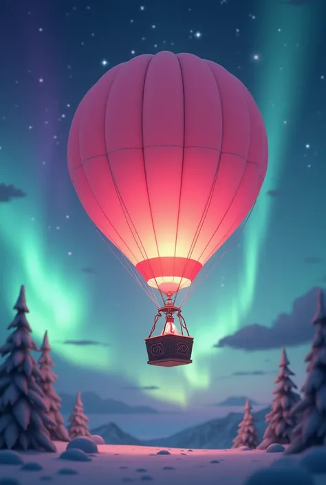 Make me a cover for a book called “Auroras Away to God” With a Pink Balloon 