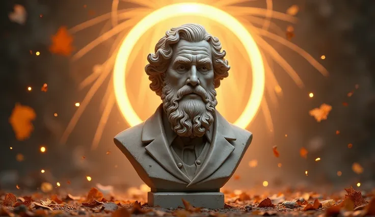   Create an image with the characteristics defined in the tag and avoid using the features defined in the tag  .

  - A marble sculpture of a man with a beard and curly hair  ,   in classic style  ,   with the appearance of old and worn marble  , portrayed...