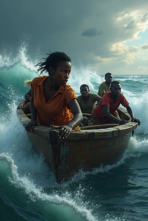  African woman attempts illegal immigration by sea