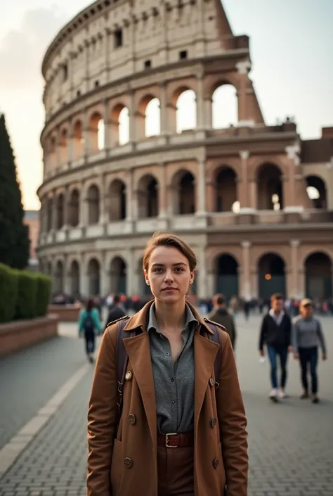 A photo of me at the Colosseum