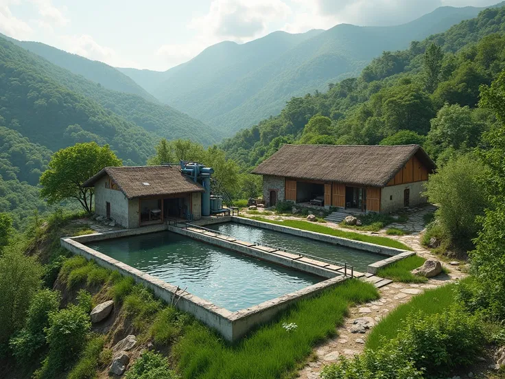 now a wastewater treatment plant but small for a commune 