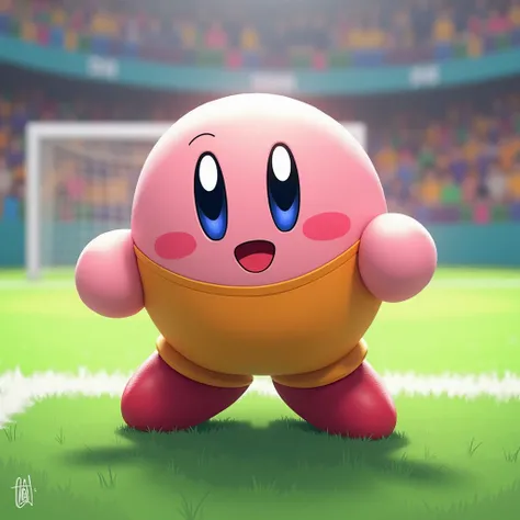 Kirby in Soccer uniform 