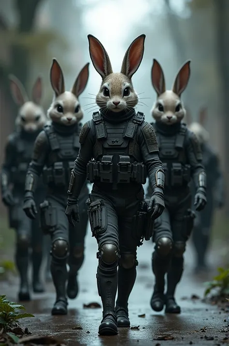 Rabbit-themed Tactical Suits 
