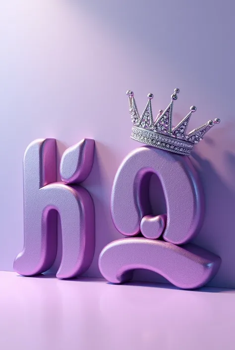  animated Stunning conceptual art piece inspired 。((Faced straight ahead))｢HWANWOONG」The name 、 is drawn in beautiful three-dimensional purple and lilac。 The elegant letters are adorned with a dazzling silver crown and 、 emphasizes the first letter 、 exude...