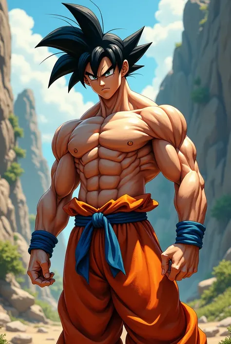 Goku shirtless boy