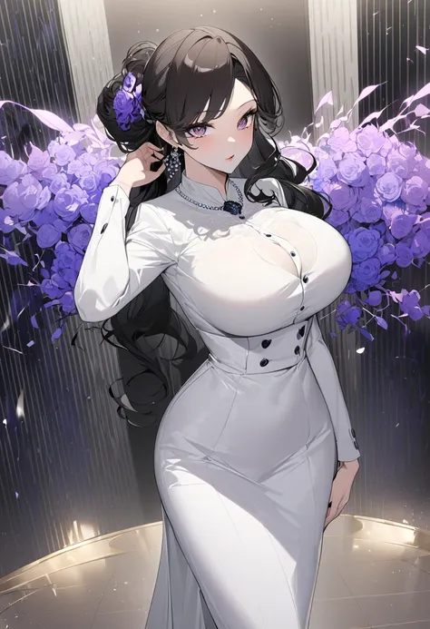 "Devious Curvaceous Japanese Dominant Succubus mistress manifests as rich and empowered and kind first lady on the earth with epitome of perfection having a body with perfect curves, and round, upright breasts and epitome perfection of insane beauty and ce...