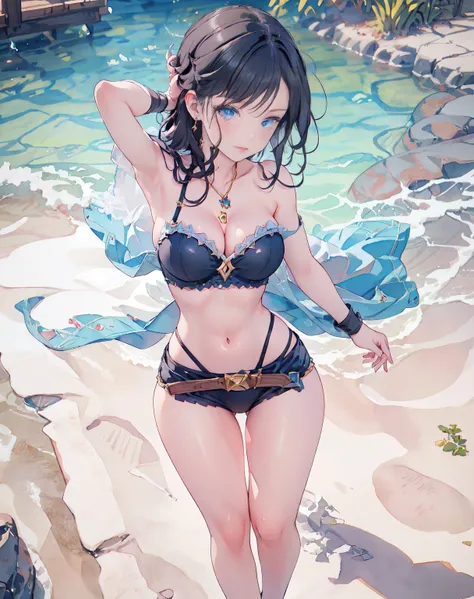 Full body Anime Ecchi Hentai Waifu beautiful detailed eyes, beautiful detailed lips, extremely detailed eyes and face, long eyelashes, 1 girl, sensual, young woman, sensual medium/large breasts, beautiful female face, slim, sexy, erotic, beautiful fashiona...