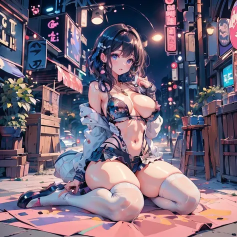 Full body Anime Ecchi Hentai Waifu beautiful detailed eyes, beautiful detailed lips, extremely detailed eyes and face, long eyelashes, 1 girl, sensual, young woman, sensual medium/large breasts, beautiful female face, slim, sexy, erotic, beautiful fashiona...