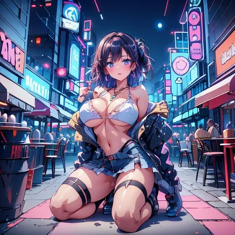 Full body Anime Ecchi Hentai Waifu beautiful detailed eyes, beautiful detailed lips, extremely detailed eyes and face, long eyelashes, 1 girl, sensual, young woman, sensual medium/large breasts, beautiful female face, slim, sexy, erotic, beautiful fashiona...