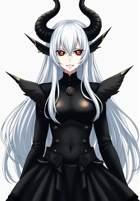 Xaraphon, The Soul Eater

Appearance:
- Pale white skin ,  life of her own
- Long, white hair that falls over your face ,  partially hiding it
- Two twisted black horns that protrude from your forehead ,  wallpaper resembling claws
- Your eyes are complete...