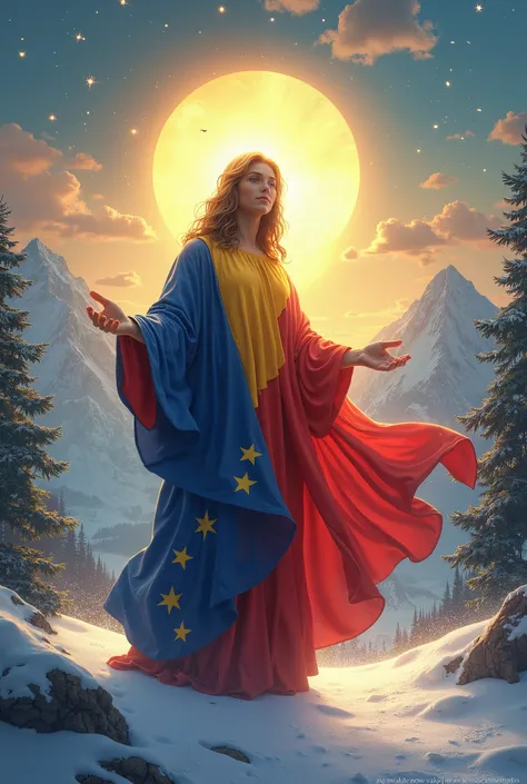 Spirit of Christmas with the colors of the Venezuelan flag 