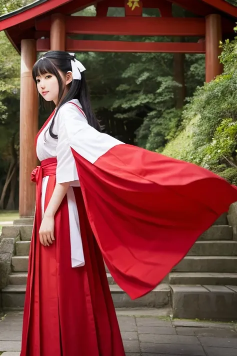 Shrine maiden、whole body