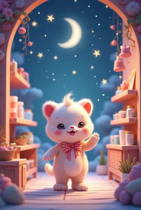 Make me an image to post in the Instagram story for a baby products store that says tomorrow a magical night and, as always, Carita is waiting for you with its special hours extended to midnight