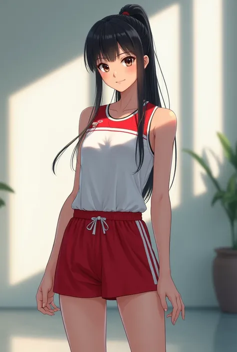 Generate a schoolgirl in a sports uniform 