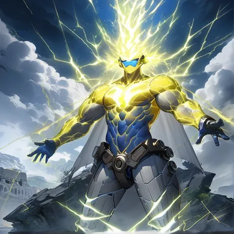 Masterpiece, HD, High Resolution, High Quality, Best Quality, Super Detailed. Solo character alone, multiple views. fantasy art.
{{(A 30-years-old male-electrical-energy-wanderer-energy-being:(appearance: pure-energy-electricity appearance. Pure-electricit...