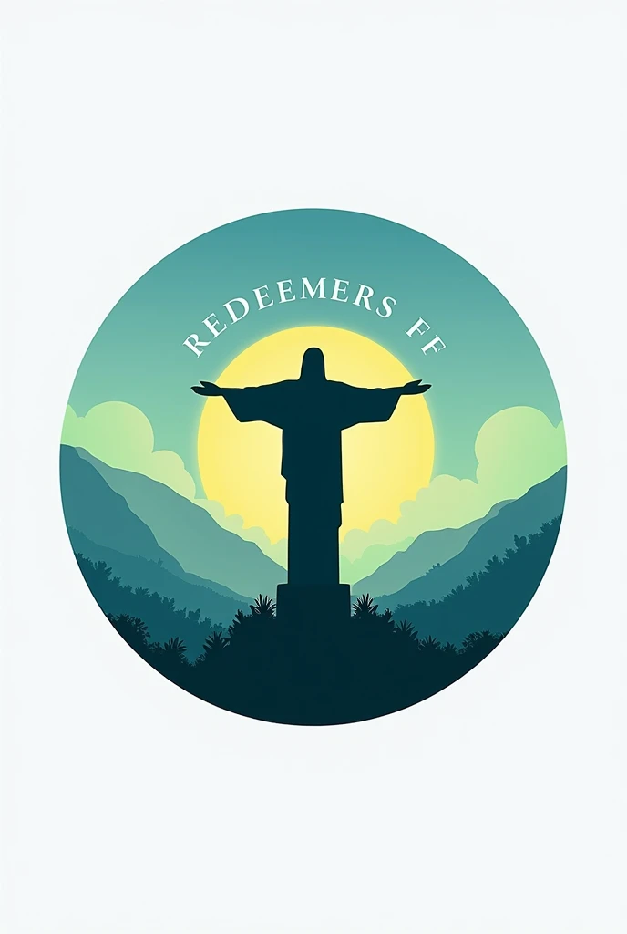 I created a circle logo inspired by Christ the Redeemer and use the colors blue and green and also enter the name Redeemers ff