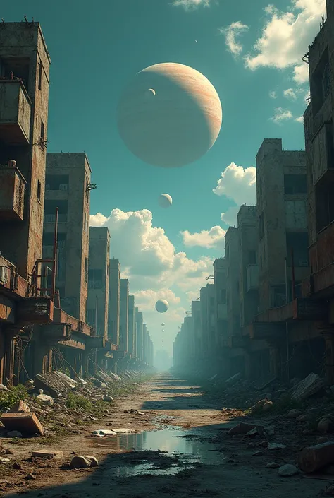    In a ruined fallen city of   .planetas   alineados   In a ruined fallen city of   .Planets in a line 