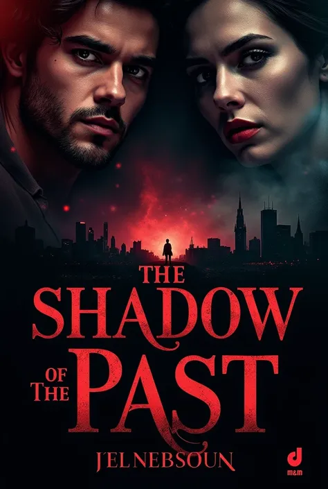  An attractive cover for  " The Shadow of the Past "  logo would feature :

 A night city with lights nebulas , creating a dark and dangerous environment .  Two central figures , madson e Damon,  have intense eyes ,  transmitting tension and passion .  The...