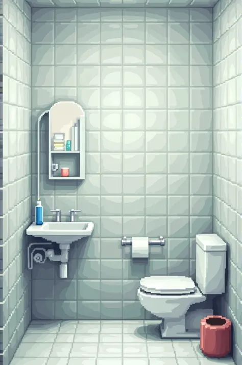 Pixel, art, bathroom, object